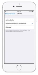 iPhone Safe Driving Mode
